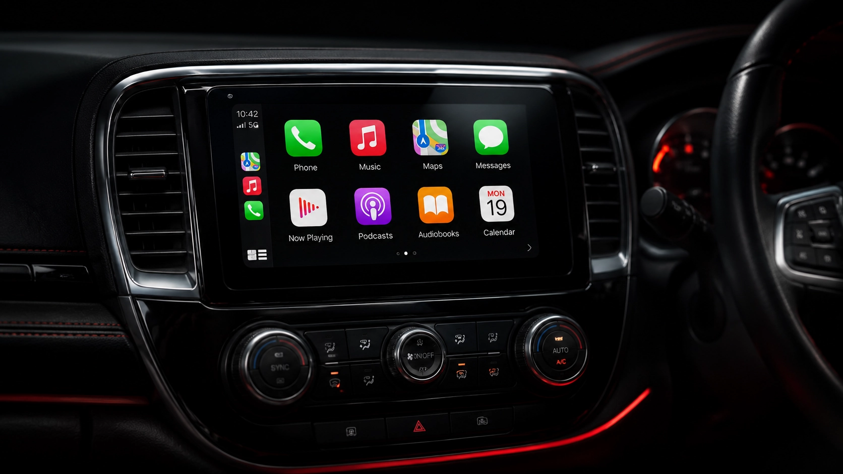 Apple CarPlay dashboard